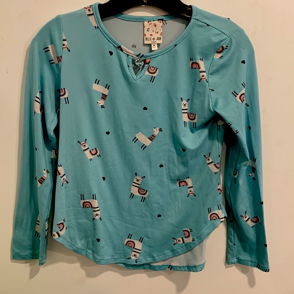 Belle du Jour Long Sleeve Teal Shirt
